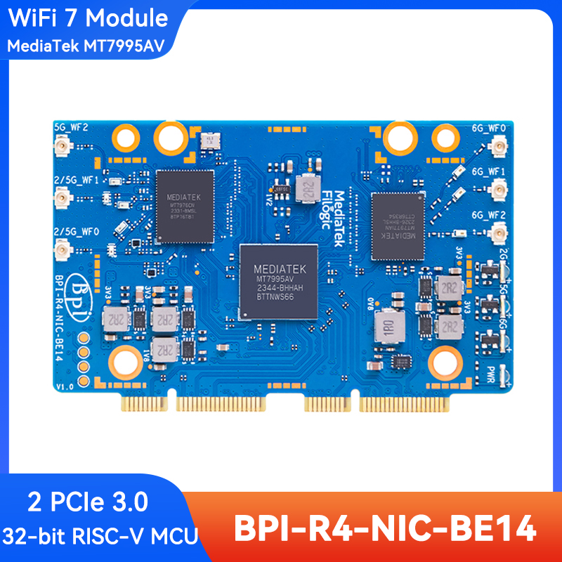 Banana Pi BPI-R4-NIC-BE14 WiFi - Bananapi Bpi R4 Wifi 7 incelemesi ve fiyatı