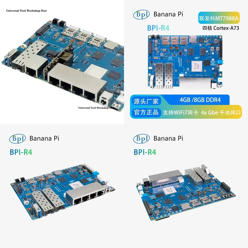 Banana Pi için MTK MT7988A Tas - Bananapi Bpi R4 Wifi 7 incelemesi ve fiyatı