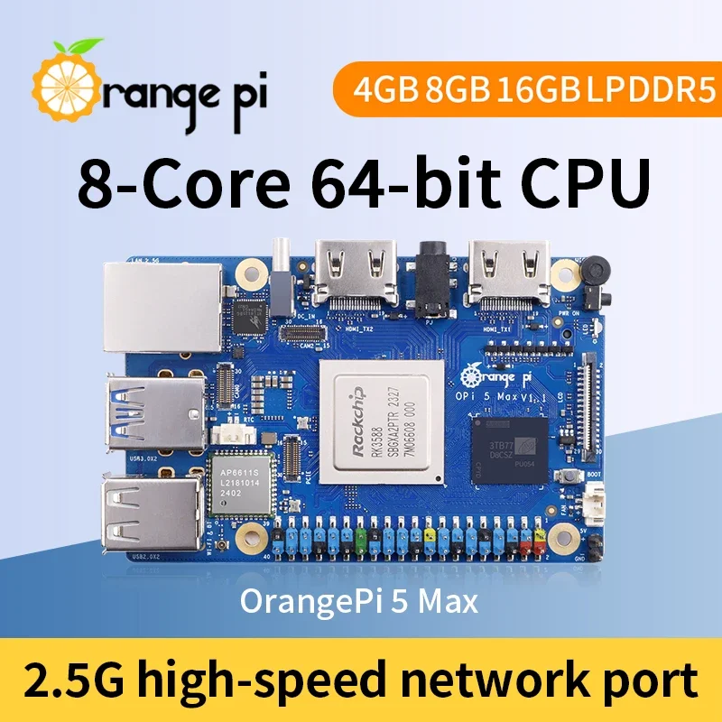 Orange Pi 5 Max 8GB / 16GB RAM - Orange Pi 5 Max Rk3588 incelemesi ve fiyatı