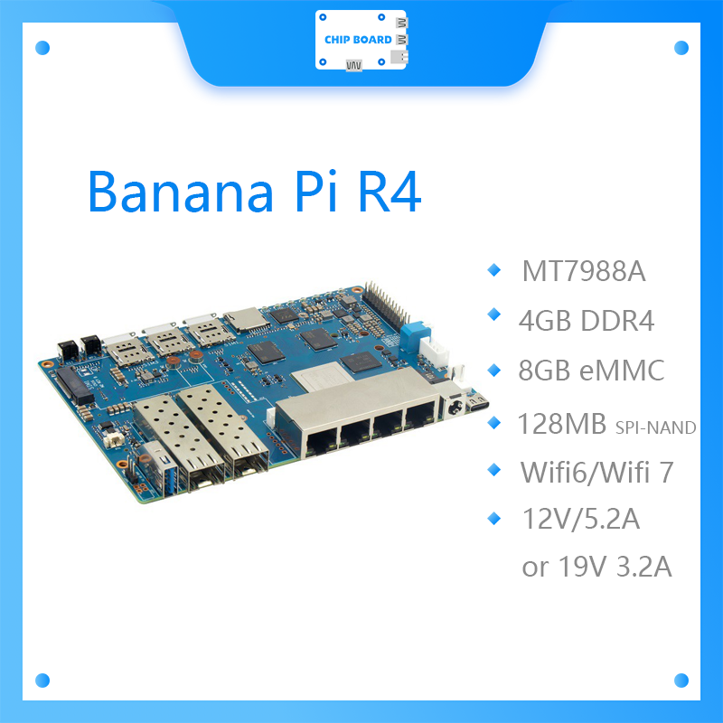 Banana Pi BPI R4 Wifi 7 kartı, - Bananapi Bpi R4 Wifi 7 incelemesi ve fiyatı