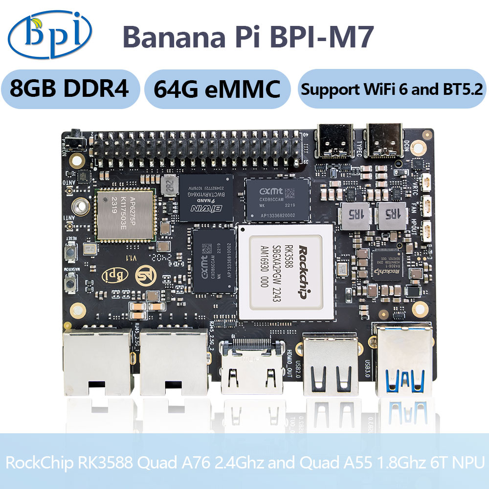 Banana Pi BPI-M7 Rockchip RK35 - Banana Pi Bpi M7 Rk3588 incelemesi ve fiyatı