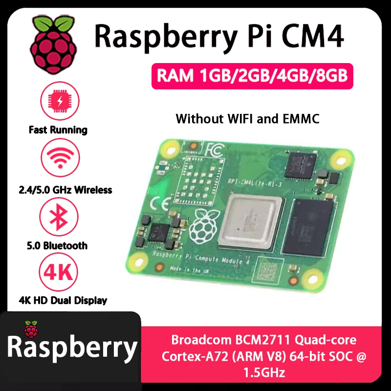 Raspberry Pi CM4 1GB/2GB/4GB/8 - Compute Module 4 32Gb Wifi incelemesi ve fiyatı